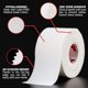 thumbnail image 4 of Cinta deportiva Summum Fit blanca extremadamente fuerte, 8 rollos, 4 of 6