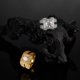 thumbnail image 2 of Anillos de Moissanita Dorada para Hombre Banda de Plata Esterlina 925 Anillo de Moissanita Dominante de 2 Quilates para Hombre Color D Claridad VVS1 Anillos de Diamante Creado para Él Talla 7-12, 2 of 7