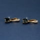 thumbnail image 2 of Square Cut Black Stone Emerald Earrings 18K Gold Plated Ornament For Women Daily Decor Jewelry, 2 of 2