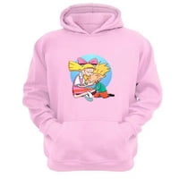 Genérico - Polerón Canguro Hola Arnold Rosa Talla Xs Unisex