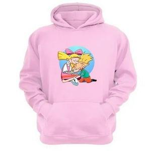 Genérico - Polerón Canguro Hola Arnold Rosa Talla S Unisex