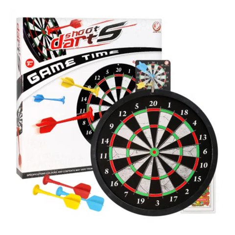 Total Upgrate - Juguete Tiro Al Blanco Doble Cara 2 Dardos Infantil