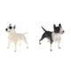 thumbnail image 5 of 2 Piezas Modelo De Animal Realista Figura De Perro De Juguete Decoración Del Hogar Bull Terrier, 5 of 5