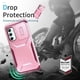 thumbnail image 2 of Funda Resistente para Samsung Galaxy A34 5G con Tapa Deslizante y Protección Militar Rosa, 2 of 6
