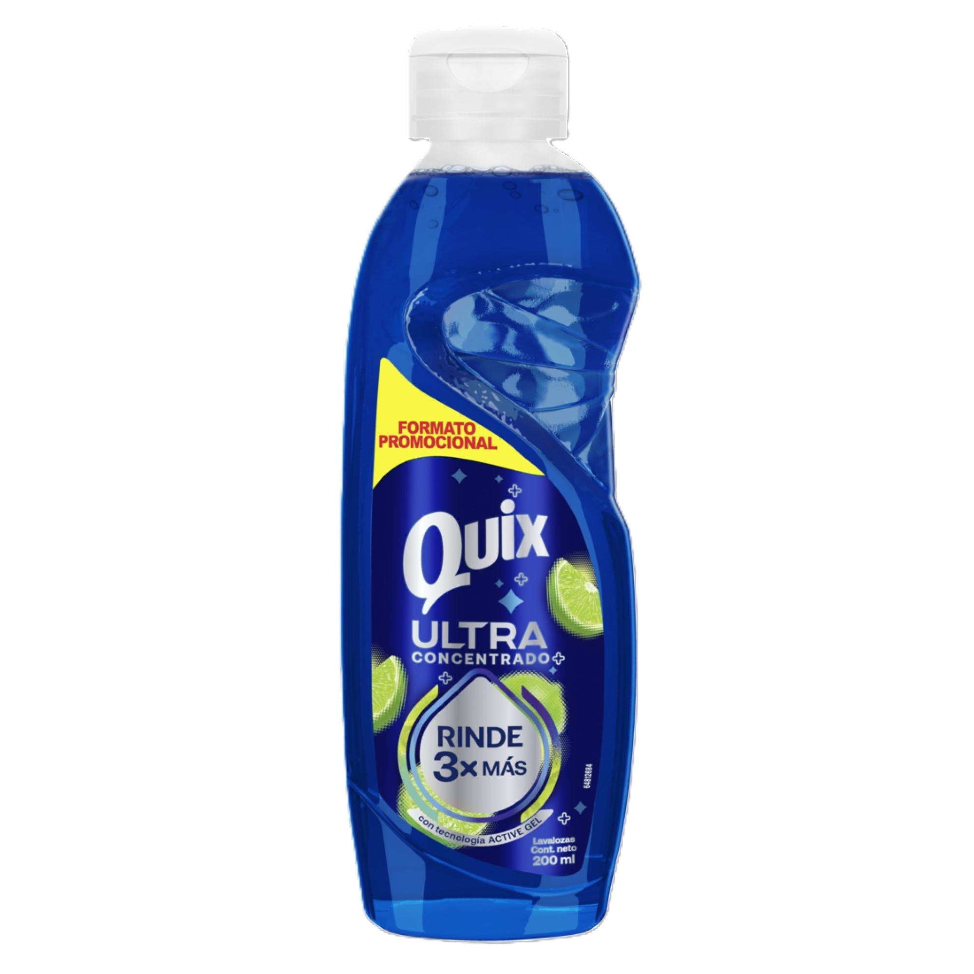 Lavalozas Ultra Concentrado Rinde 3x Más 200 ml Quix