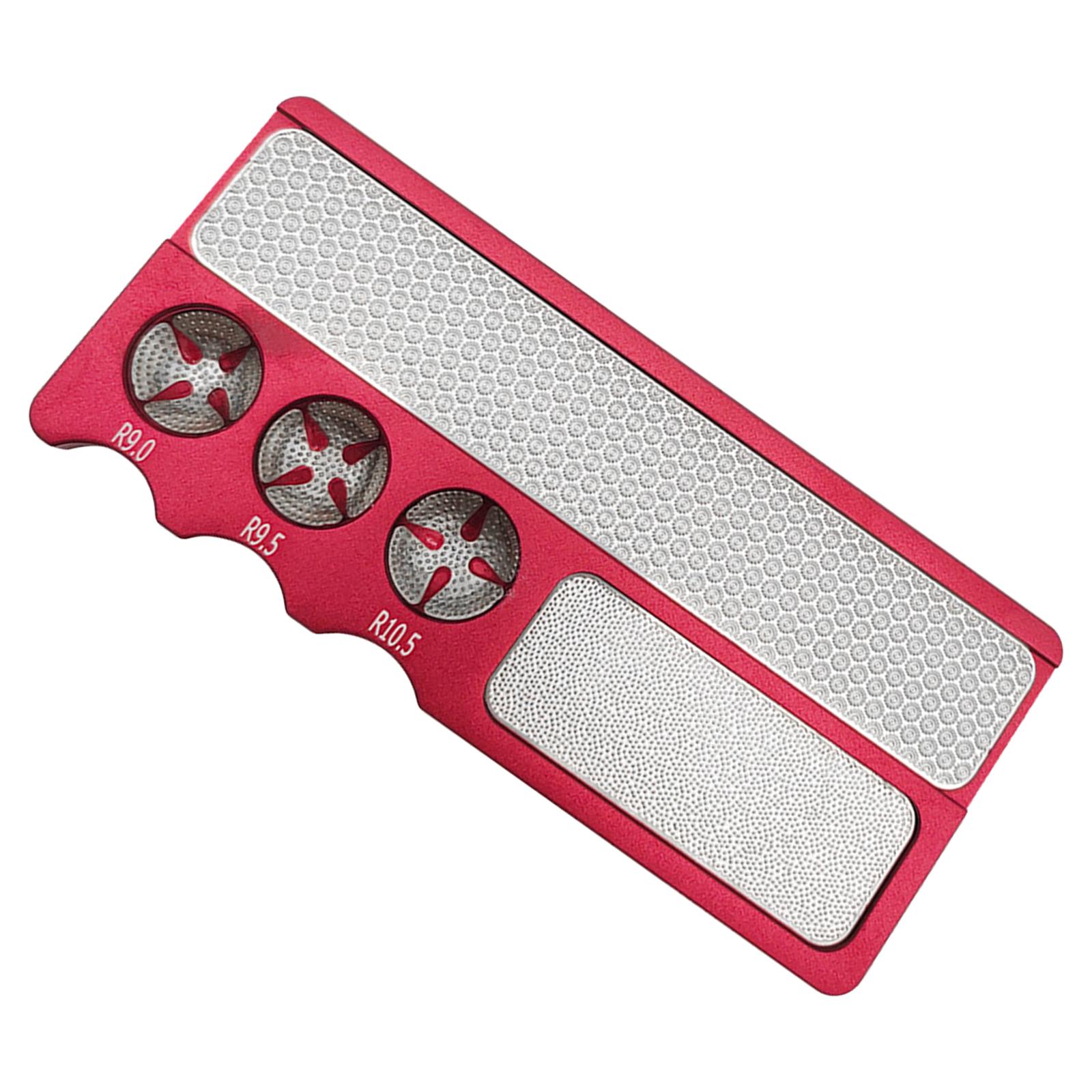 Magideal - Herramienta De Reparación De Punta De Taco De Billar, Herramienta Moldeadora Quatre En Un Para Billar, Billar, Snooker, Herramienta De Punta De Taco De Rojo