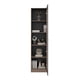 thumbnail image 5 of Mueble Vitrina 1 Puerta Vidrio Home 180,6x45x31,3 Cm Avellana Y Wengue, 5 of 13