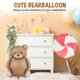 thumbnail image 4 of Paquete de 4 Globos Gigantes de Oso de Peluche, Globos de Lámina Marrón Mate de 89 cm para Decoraciones de Primer Cumpleaños de Osito, Suministros para Baby Shower con Tema Bosque y Decoración Neutral, 4 of 7