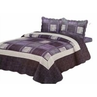 Genérico - Cubrecama Verano Quilt 1.5 Plaza Varios Diseños G10