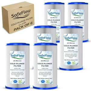 Cartucho De Filtro De Agua Safeflow Essentials De 20 Micras (Paquete De 6)