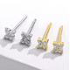 thumbnail image 1 of AROS FLOR PEQUEÑA CIRCONES PLATA 925/BAÑO EN ORO, 1 of 3
