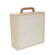 thumbnail image 2 of Caja De Madera Con Asa Con Tapa Deslizante Sin Pintar Caja De Baratija Portátil Vacía Tapa De Madera Grande, 2 of 5