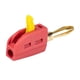 thumbnail image 1 of 4mm Banana Plug Práctico Cable De Alambre Conector Para Placas De Pared Y Receptores Rojo, 1 of 5