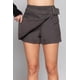 thumbnail image 1 of Saronite Minifalda Cargo de Algodón con Cinturón y Cintura Lisa, Gris (para Mujer), 1 of 5