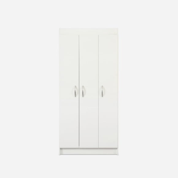 Clóset Pasco 3 Puertas Melamina Blanco