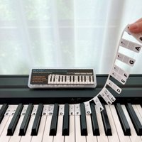 Xusx111 - Guia De Notas De Piano Para Principiantes, Etiquetas De Notas De Teclado De Piano Extraíbles Para El Aprendizaje, Tamaño Completo De 88 Teclas, Hecha De Silicona, Pegatinas Sin Necesidad, Re