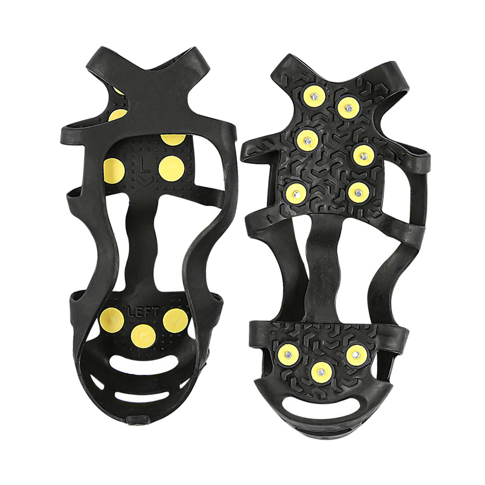 Ioensy - Crampones Con Pinchos Y Agarres Antideslizantes Para Tracción En Hielo Y Nieve, Para Correr, Para Mujeres Y Hombres, 21 Cm X 11 Cm