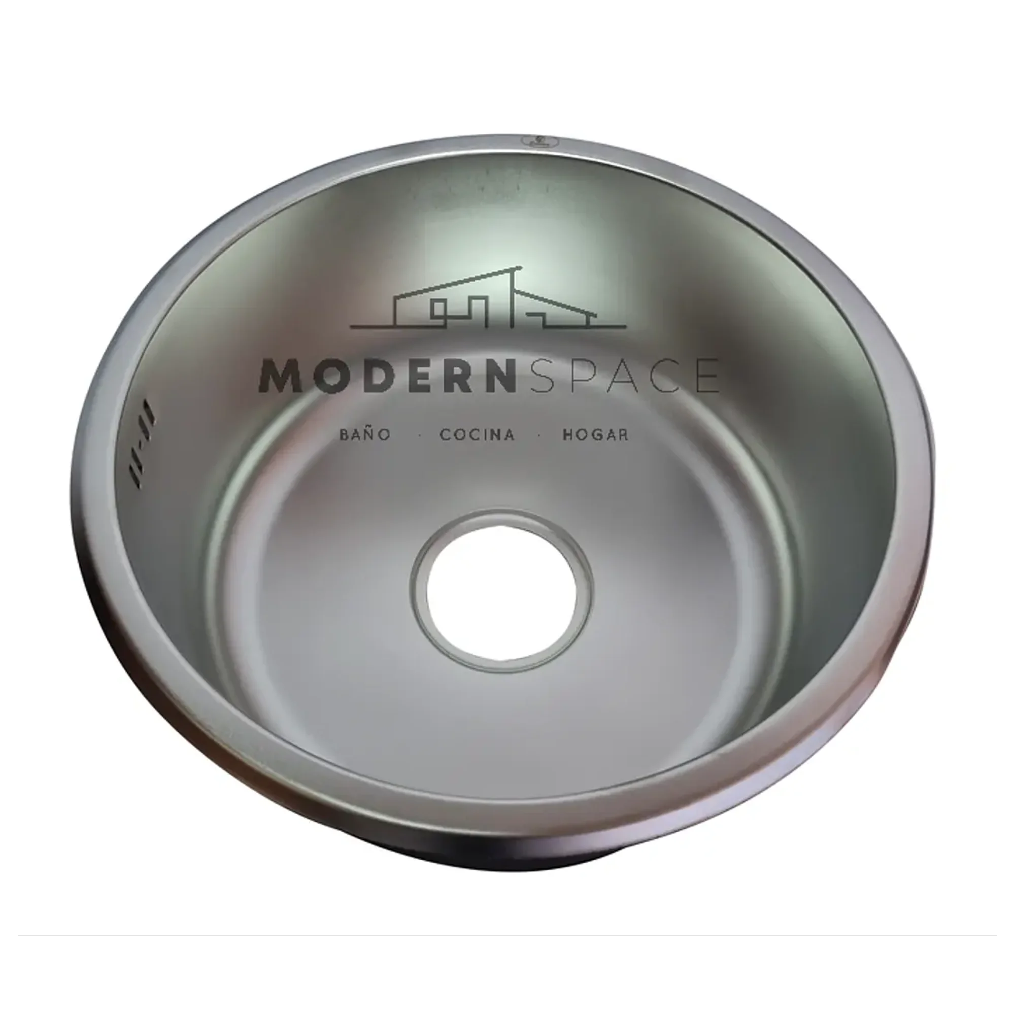 Modern Space - Lavaplatos Bajo Cubierta Redondo 42x42cm Acero Inoxidable Color Plateado