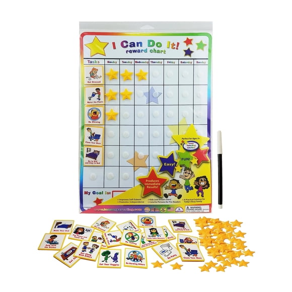 Tabla de recompensas Kenson Kids «I Can Do It» 28 x 39 cm