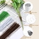 thumbnail image 3 of 100 piezas de tallos de alambre floral blanco, flexible, 1.2mm, 16 Gauge, alambre de florista para flores artificiales, 3 of 5
