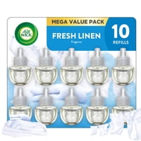 Recambio De Aceite Perfumado Air Wick Plug In, Lino Fresco, 10 Unidades