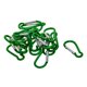 thumbnail image 4 of 20pcs Mini mosquetón de escalada hebilla Snap Spring Clip gancho llavero verde, 4 of 4