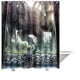 thumbnail image 1 of Cortina de ducha Jurasic World, juego de cortina de baño con ganchos, tamaño 60 x 72 pulgadas, 1 of 3