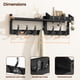 thumbnail image 2 of Perchero de pared Evermagin de madera de pino de 74 cm con 11 ganchos, 2 of 6