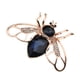 thumbnail image 1 of Crystal Rhinestone Bee Broches Hijab Pins Para Mujer Joyería Regalo Azul, 1 of 3