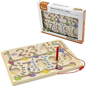 Viga - Juego Madera Tablero Numeros Magneticos