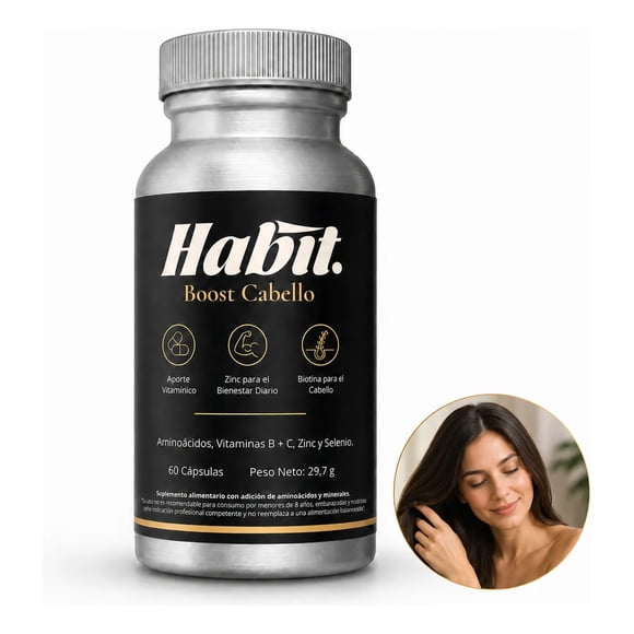 Boost Cabello Anticaida y Fortalecedor Habit 60 Capsulas