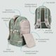 thumbnail image 3 of Mochila y bolsa de almuerzo aislante Bentgo Kids Dino Fossil, 3 of 5