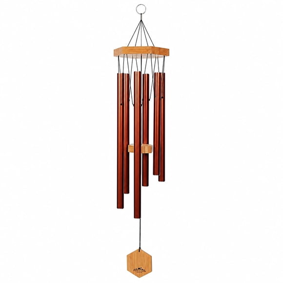 Campanas de viento UpBlend Outdoors Wailua, cobre rojo, Sol mayor