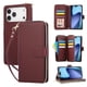 thumbnail image 5 of Funda Cartera con Cremallera y Correa para iPhone 17 Pro Max Soporte y Tarjetero Rojo, 5 of 5