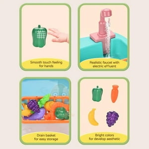 Oem - Juego De Lavavajilla Pesca Magnetica Dinamica Rosa S