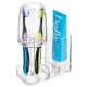 thumbnail image 1 of Soporte para pasta de dientes y cepillos de dientes mDesign Dental Center Clear, 1 of 5