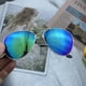 thumbnail image 1 of Retro Top Bar Aviator Sunglasses for Men and Women - Mirror Lens for Outdoor Activities, Driving, and Beach Travel - UV400 Protection, 1 of 5