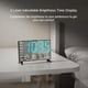 thumbnail image 2 of Reloj despertador digital Haimiage con espejo y temperatura, color negro, 2 of 9