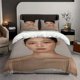 thumbnail image 1 of 3pcs Jennie Fashion Close-Up Printed Bedding Set Soft and Comfortable Suitable for All Seasons, 1 of 5