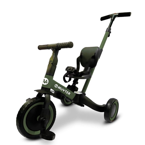 Triciclo multifuncional 5 en 1 Muvter Ride verde
