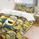 thumbnail image 1 of x468 Despicable Me 3-Piece Bedding Set Warm And Comfortable Soft Duvet Cover Bed Set with 1 Duvet Cover And 2 Pillowcases for Bedroom b468, 1 of 5