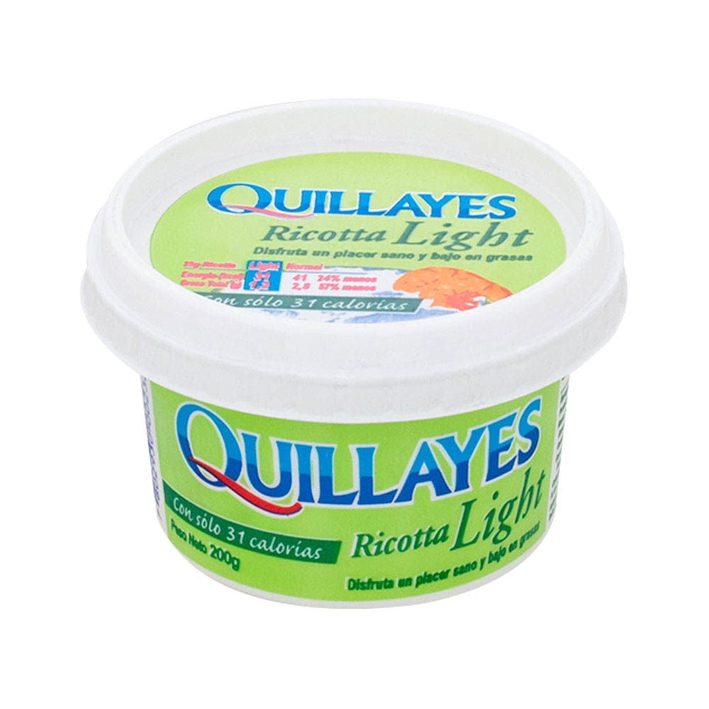 Queso Ricotta Light Pote 200 g Quillayes