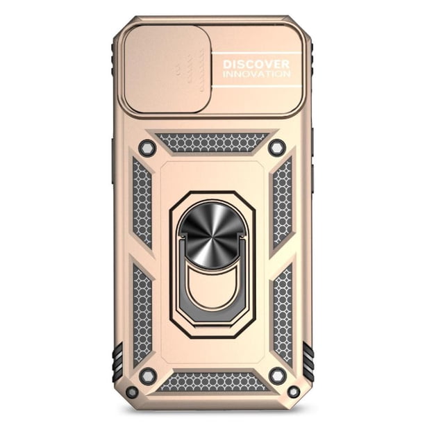 Estuche GANGXUN para iPhone 15, soporte giratorio 360°, estilo mecánico y magnético