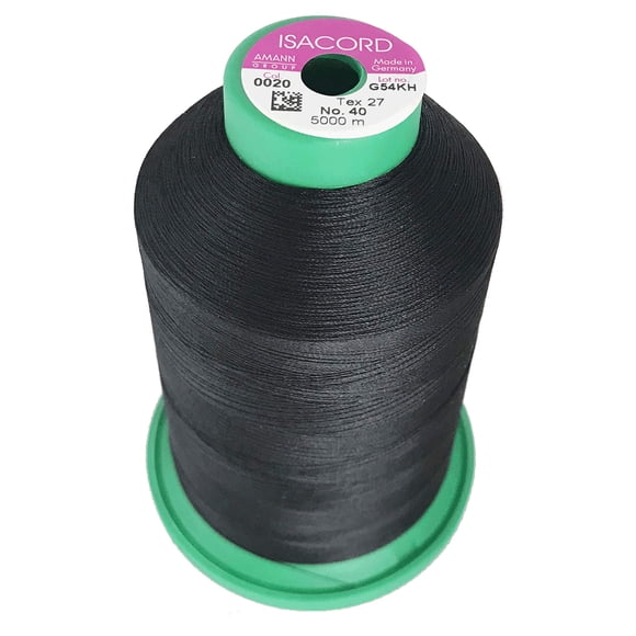 Hilo de bordado Isacord 5000 m negro 0020