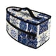 thumbnail image 4 of Bolsa De Almacenamiento De Hierro, Organizador De Hierro Portátil Compacto Para Viajes, Interior Y Exterior, Azul Y Blanco, 4 of 5