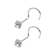 thumbnail image 2 of Par Piercing de Plata 925 Nariz Enroscado Circón, 2 of 3