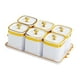 thumbnail image 1 of Plato Para Servir Bocadillos De Frutos Secos Con Tapa Bandeja Para Servir Dividida Para Fiestas Porcelana Blanca, 1 of 3