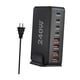 thumbnail image 4 of Estación De Carga De Escritorio, Adaptador De Corriente USB Para El Hogar, Cargador USB C De 240W, Negro, 4 of 5