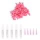 thumbnail image 3 of 100 protectores de uñas de PVC suaves y duraderos para gatos y mascotas, accesorio de aseo (rosa claro M), 3 of 8