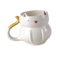 Bothyi - Taza De Café Reutilizable 425 Ml De Tazas De Té Tazas Para Sostener Bebidas Calientes O Frías Cenando Blanco